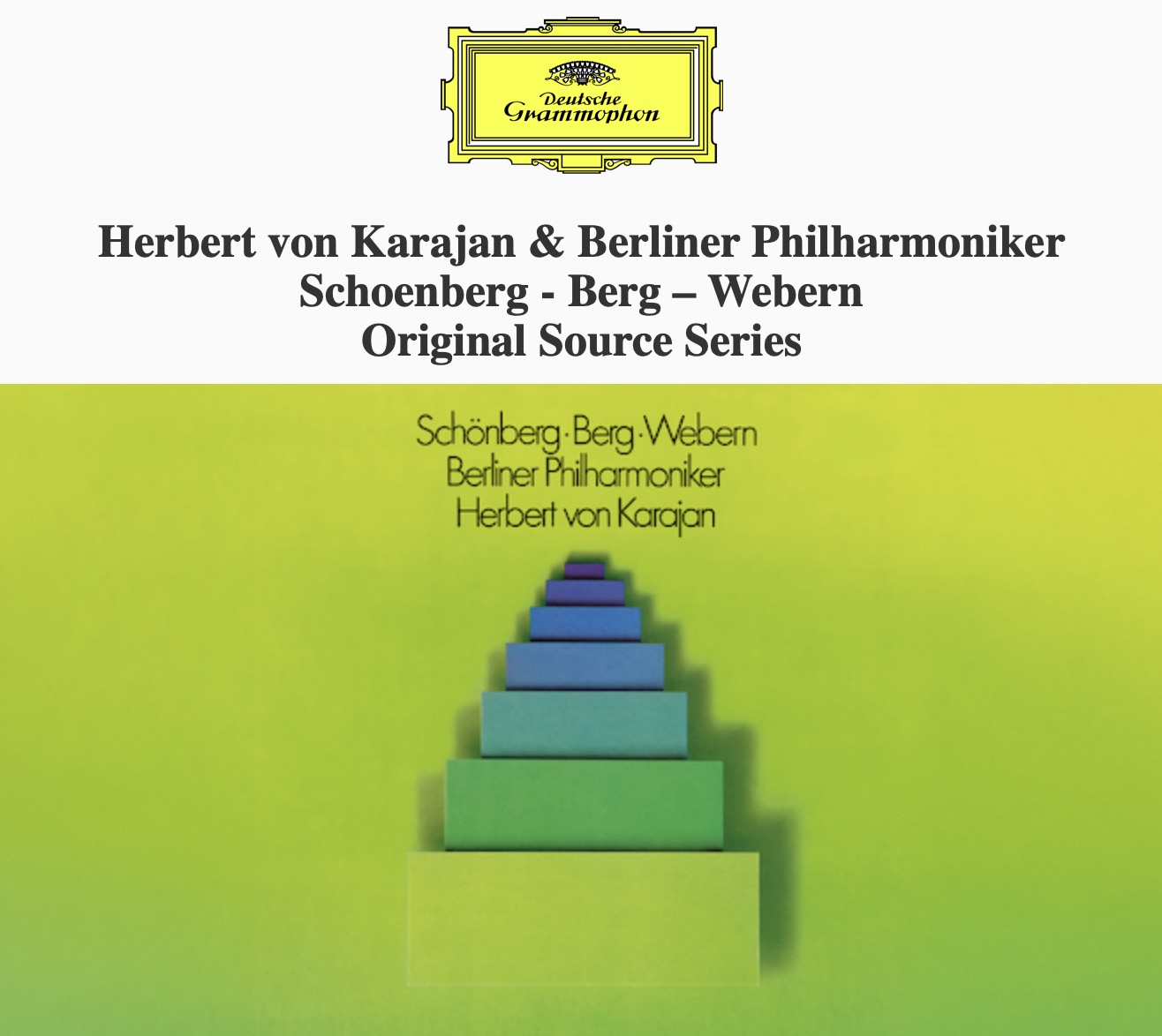 Herbert von Karajan & Berliner Philharmoniker Schoenberg – Berg 